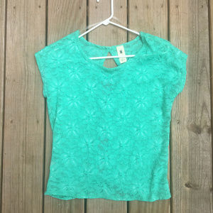 Mint Green Lace Blouse